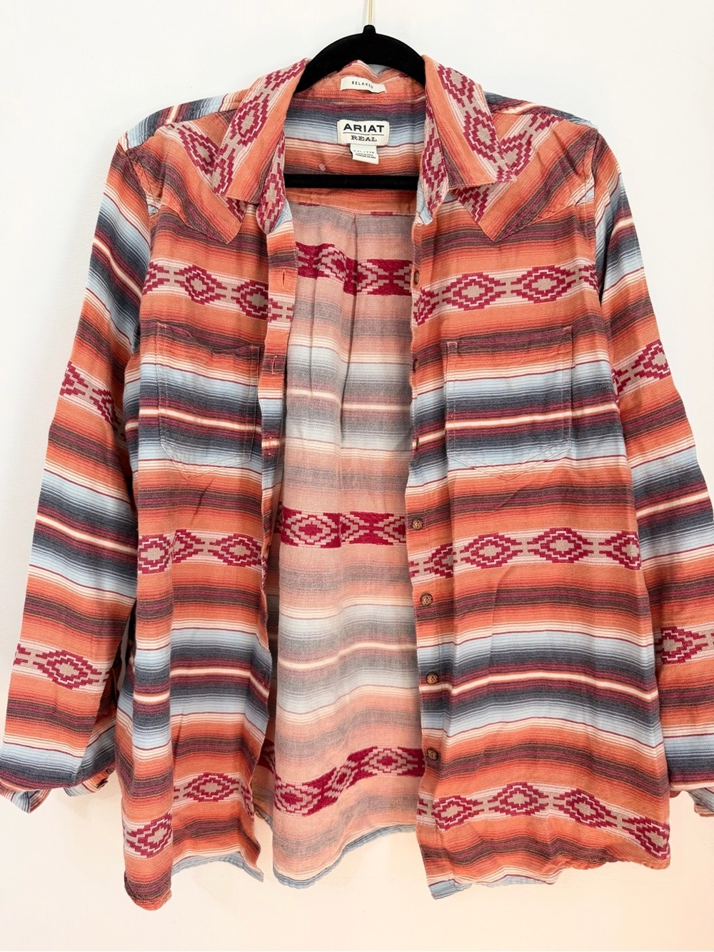 Ariat® women Holden Retro Garnet Long Sleeve button down size 2X